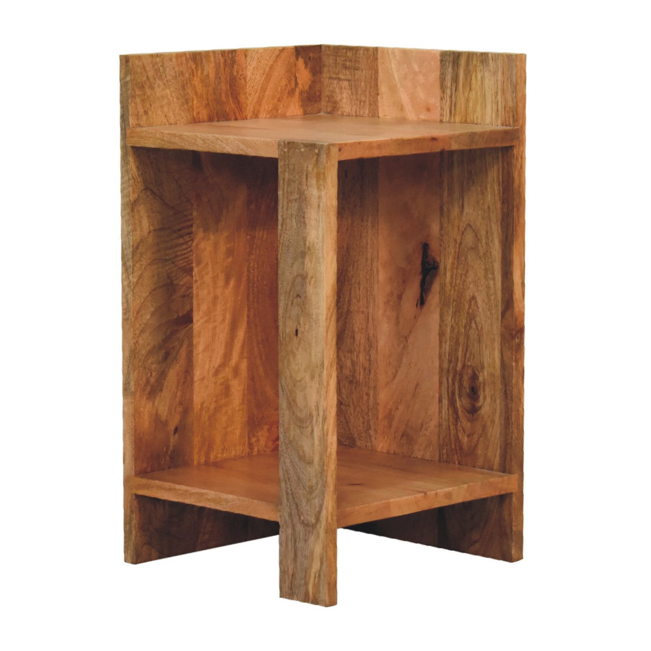 Solid Wood Oak-ish Box Bedside