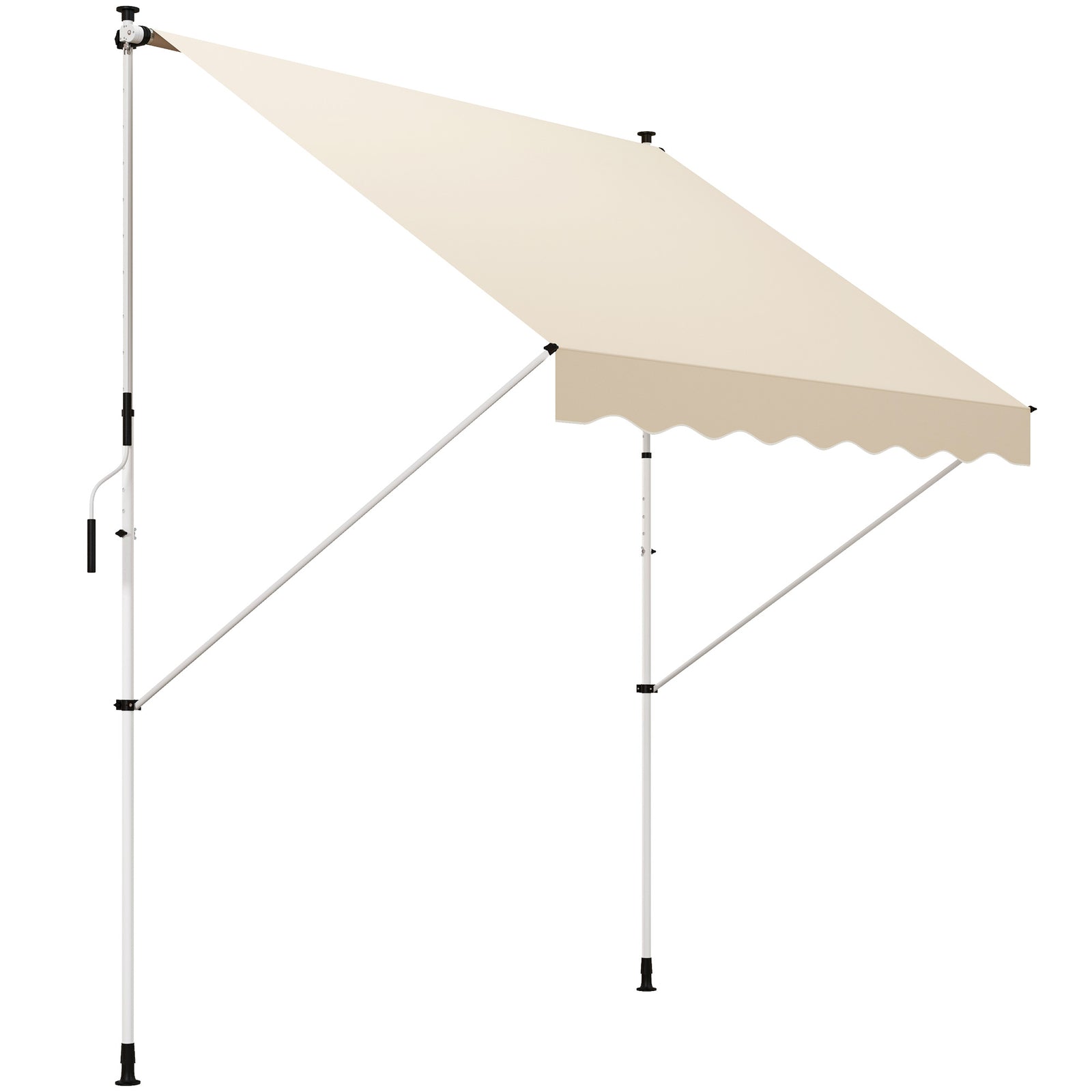 Balcony 3x1.5m Adjustable Awning, Diy | Beige