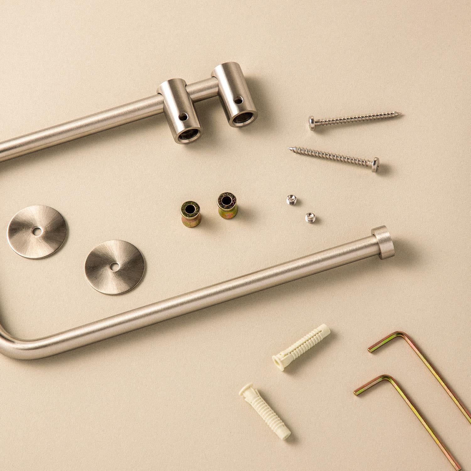 Towel Ring, Matt Stainless Steel, Wall-mounted, Collection Logic