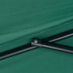 2.7m Half Round Parasol Balcony Shade | Green