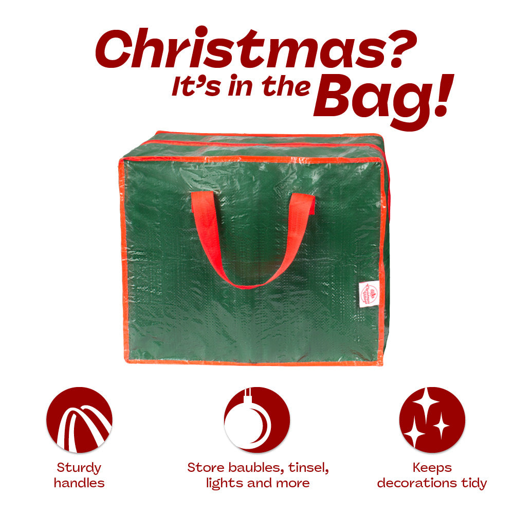 Xmas Decoration Storage Bag For Lights Baubles Tinsel
