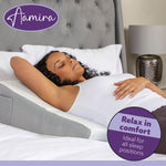 Bed Wedge Pillow For Bed, Memory Foam, Orthopaedic Support For Sleeping, Acid Reflux, Gerd, Snoring & Back Pain Washable