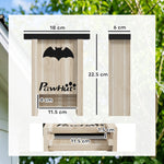 3pcs Bat Boxes, Bat Houses Easy For Bat To Land And Roost, Easy To Hang