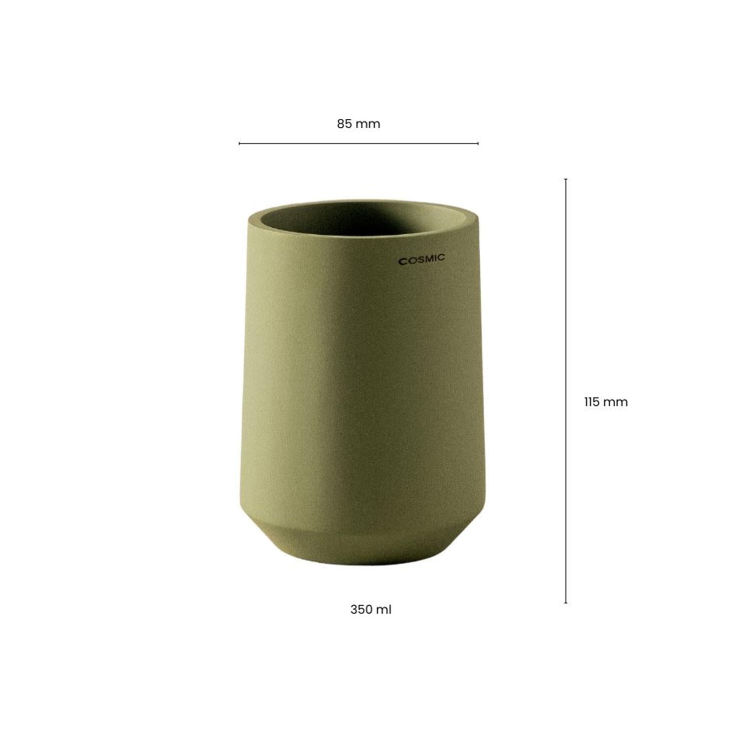 Toothbrush Holder, Big Capacity, Durable, Polyresin, Sand, Saona