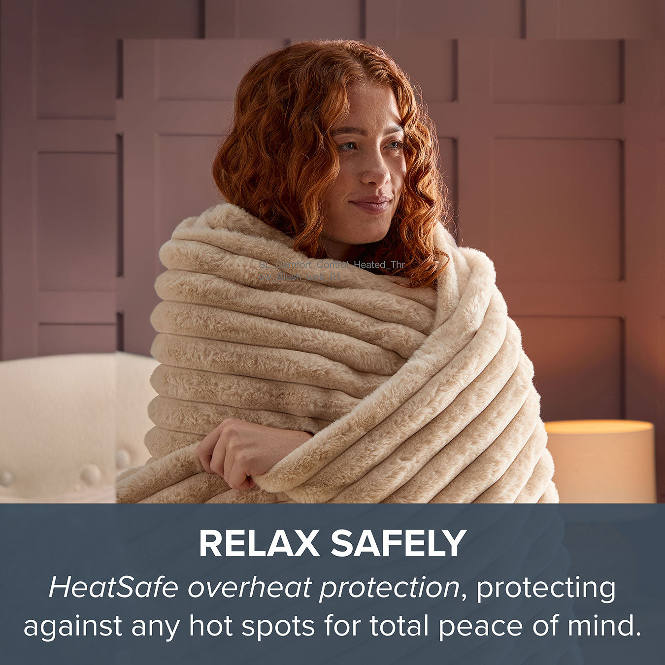 Luxury Faux Fur Heated Throw