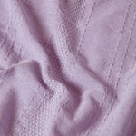 Kashi Cotton Throw With Tassels | 225cm x 255cm | Lilac