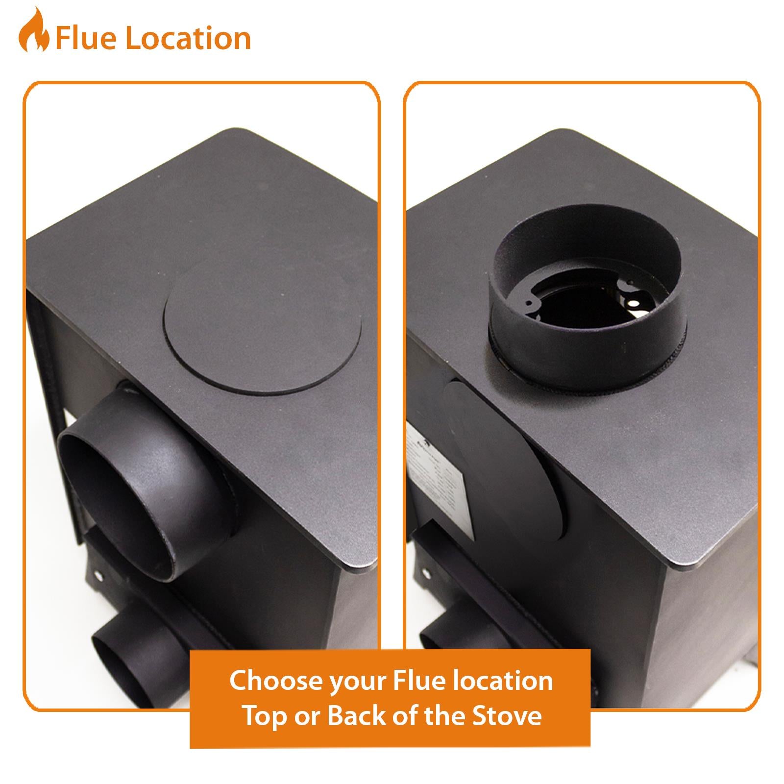 Steel Eco Multifuel Stove + Firewood Starter Kit | 5kw | Steel