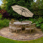 2.7m Led Tilt Parasol | Beige