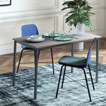 120cm Minimalistic Dining Table, Steel Frame