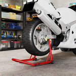 HOMCOM Motorcycle Rear Wheel Stand, 544kg Motorcycle Paddock Stand, Red