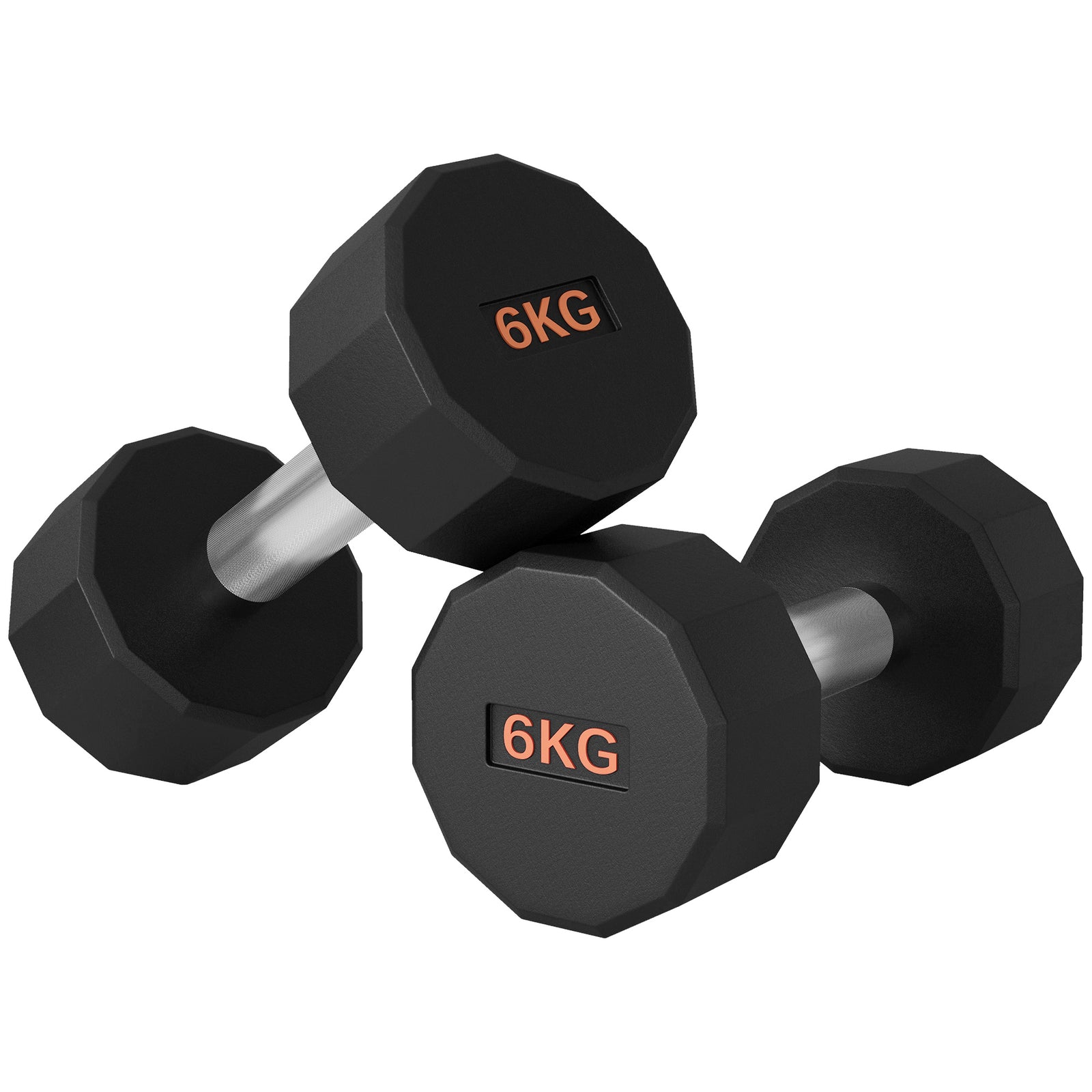 2 X 6kg Dumbbells With Non-slip Grip