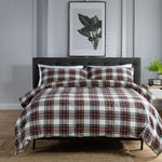 Stewart Dress 100% Brushed  Cotton Duvet Cover Set | Single | Multi Colour