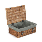Wicker Double Steamed 35cm Empty Hamper Basket | Gray