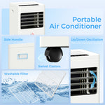 HOMCOM Mobile Air Conditioner White W/ Remote Control Cooling Ventilating
