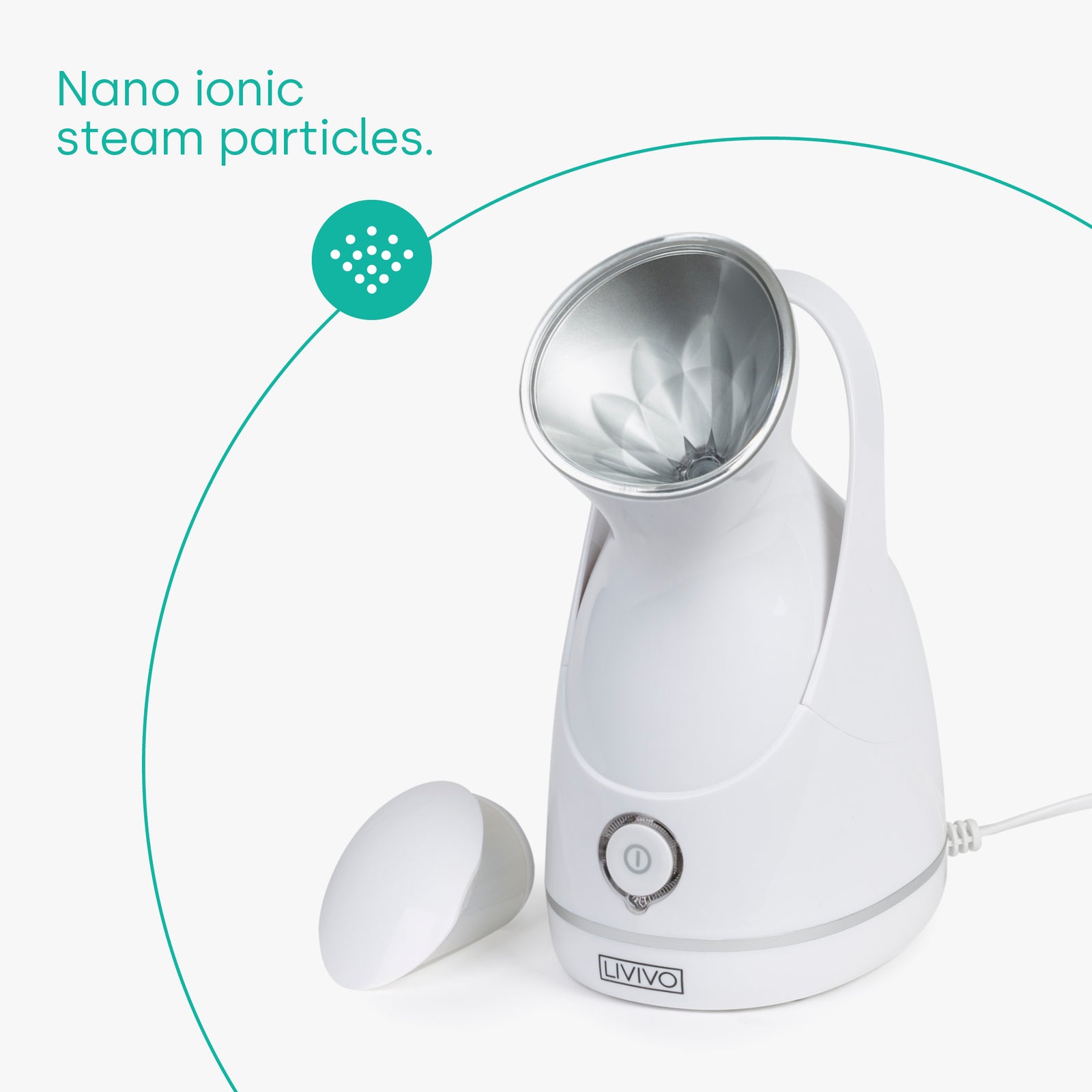 Livivo Facial Steamer With Nano Ionic Steam Mist And Integrated Uv Light