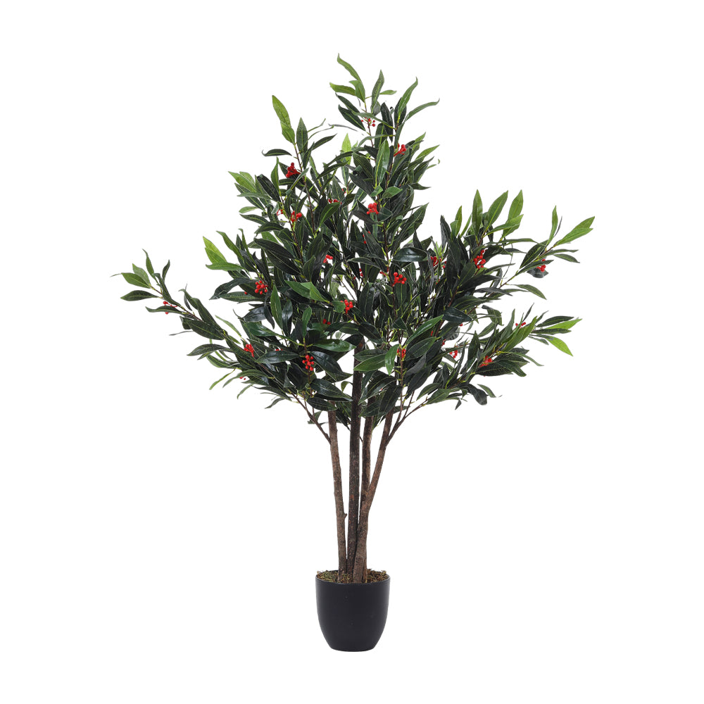 Artificial Olive Tree Decorative Plant In Planter | 120cm