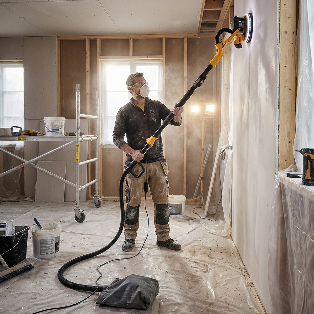 Electric Drywall Sander With Vacuum Dust Collection