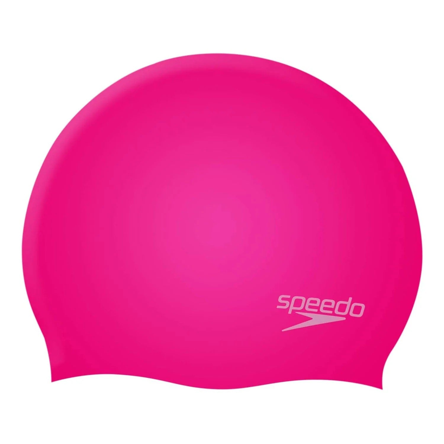 Childrens/kids Silicone Moulded Swimming Cap | One Size | Pink