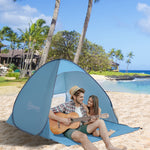 2-3 Person Pop Up Tent Camping Tent Sun Shade Shelter | Blue
