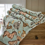 Deyongs Supersoft Farmyard Animal Print Coral Fleece Throw