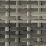 Coffee Table With Woven Top, Plastic Board, Grey