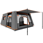Outsunny 4-6 Man Tunnel Tent, 3000mm Waterproof, Living Area