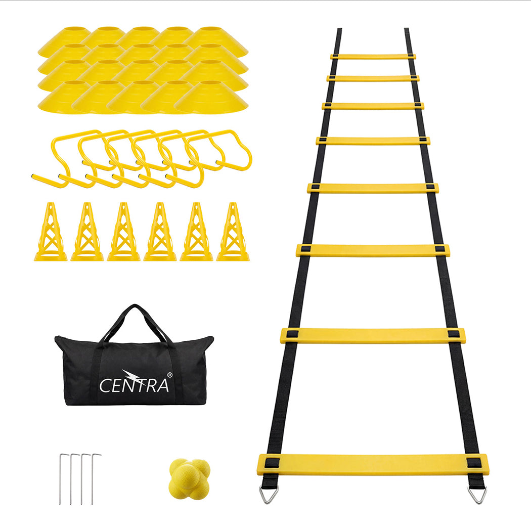 Centra Football Training Equipment Pro Agility Speed Ladder Cones Hurdle