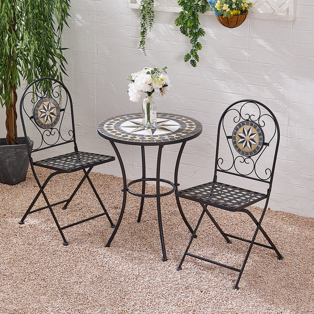 3-pieces Mosaic Bistro Set