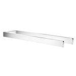 Aluminium Towel Rail Wall Mounted Bathroom Storage Organiser | Double | Polished Chrome