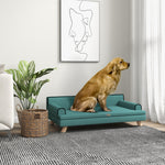 Dog Sofa W/ Legs, Water-resistant Fabric For Large, Medium Dogs | Green