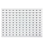 Non-slip Pvc Duckboard Shower Mat  - 61cm X 43cm | White