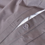 Egyptian Cotton Duvet Cover With Pillowcase, 200 Tc | King | Dark Grey