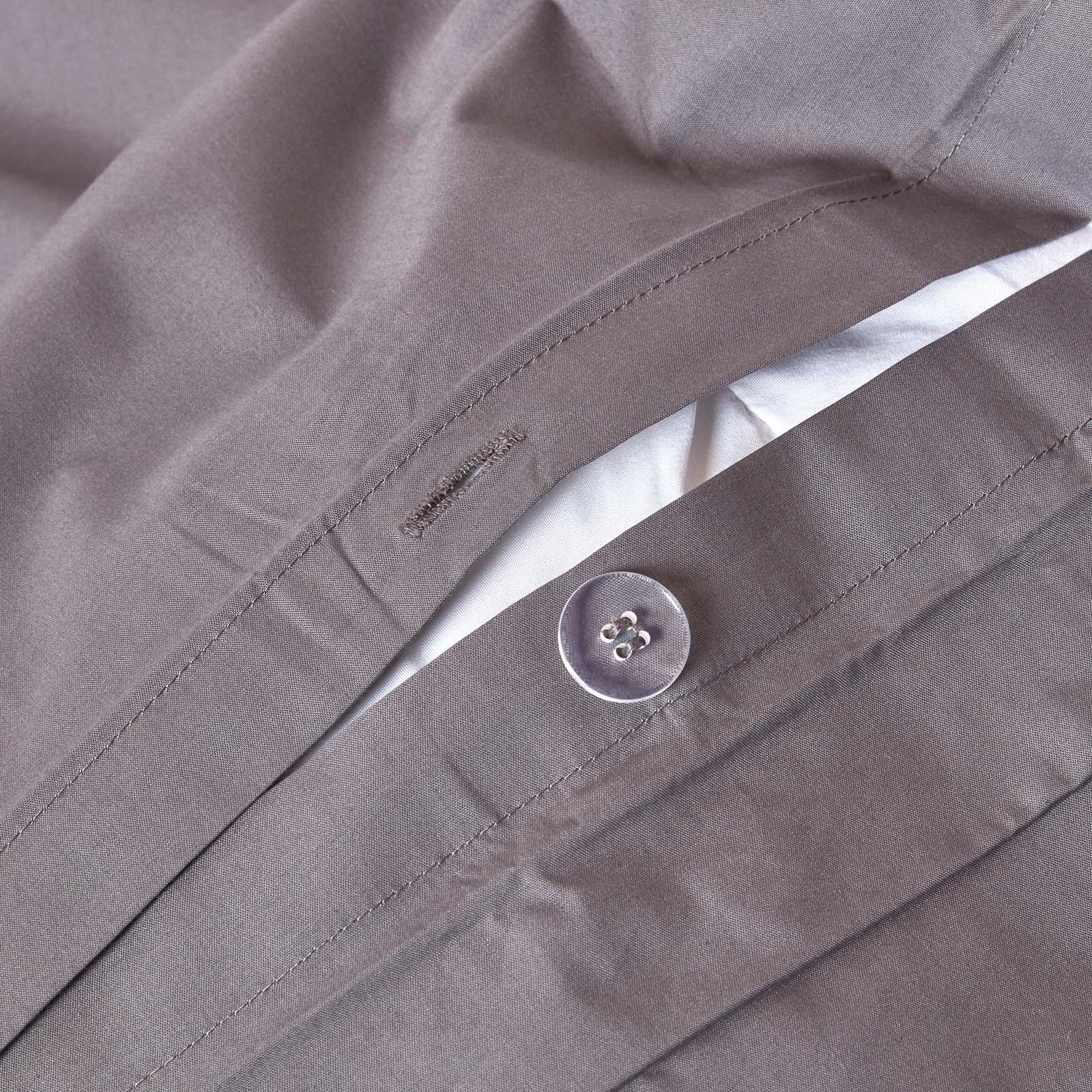 Egyptian Cotton Duvet Cover With Pillowcase, 200 Tc | King | Dark Grey