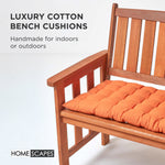 Outdoor Bench Cushion For 2 & 3 Seater Garden Seat Pad For Furniture, Kitchen, Dining & Indoor Use | 2 | Burnt Orange