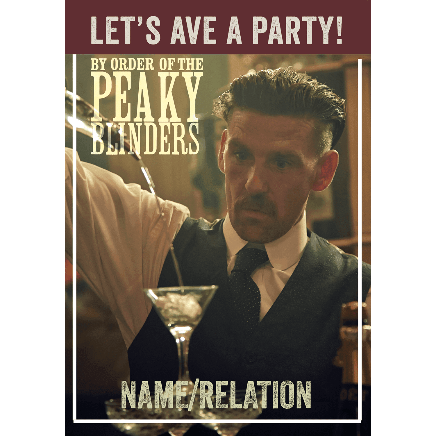 Personalised Party Birthday Card Official Product