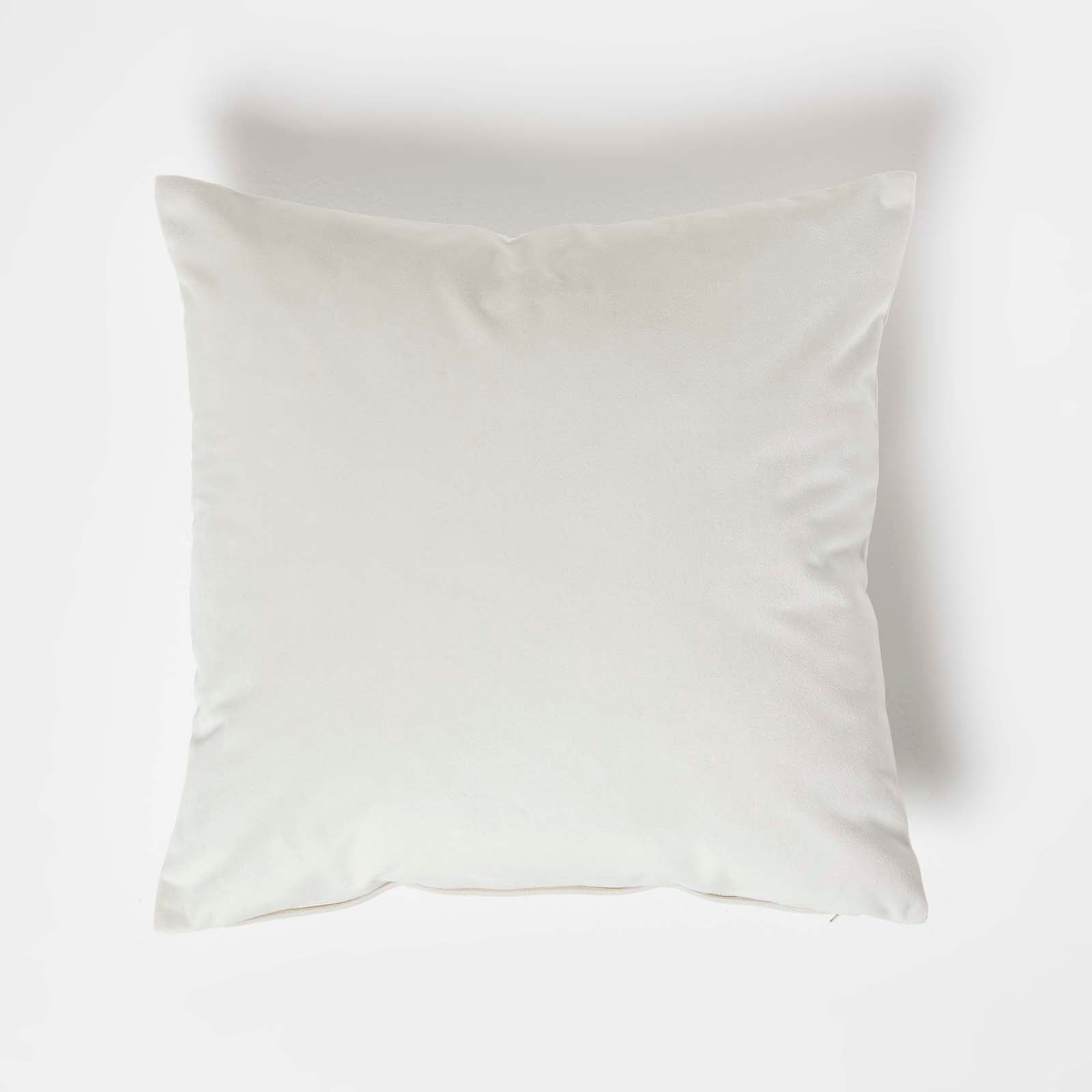 Velvet Cushion With Microfibre Insert | 45cm x 45cm | Cream
