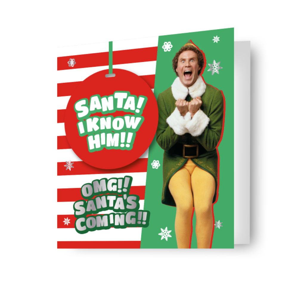 Elf Bauble Attachment Christmas Card Official Product