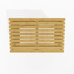 Outdoor Spruce Wood Garbage Can Garden Storage Shed