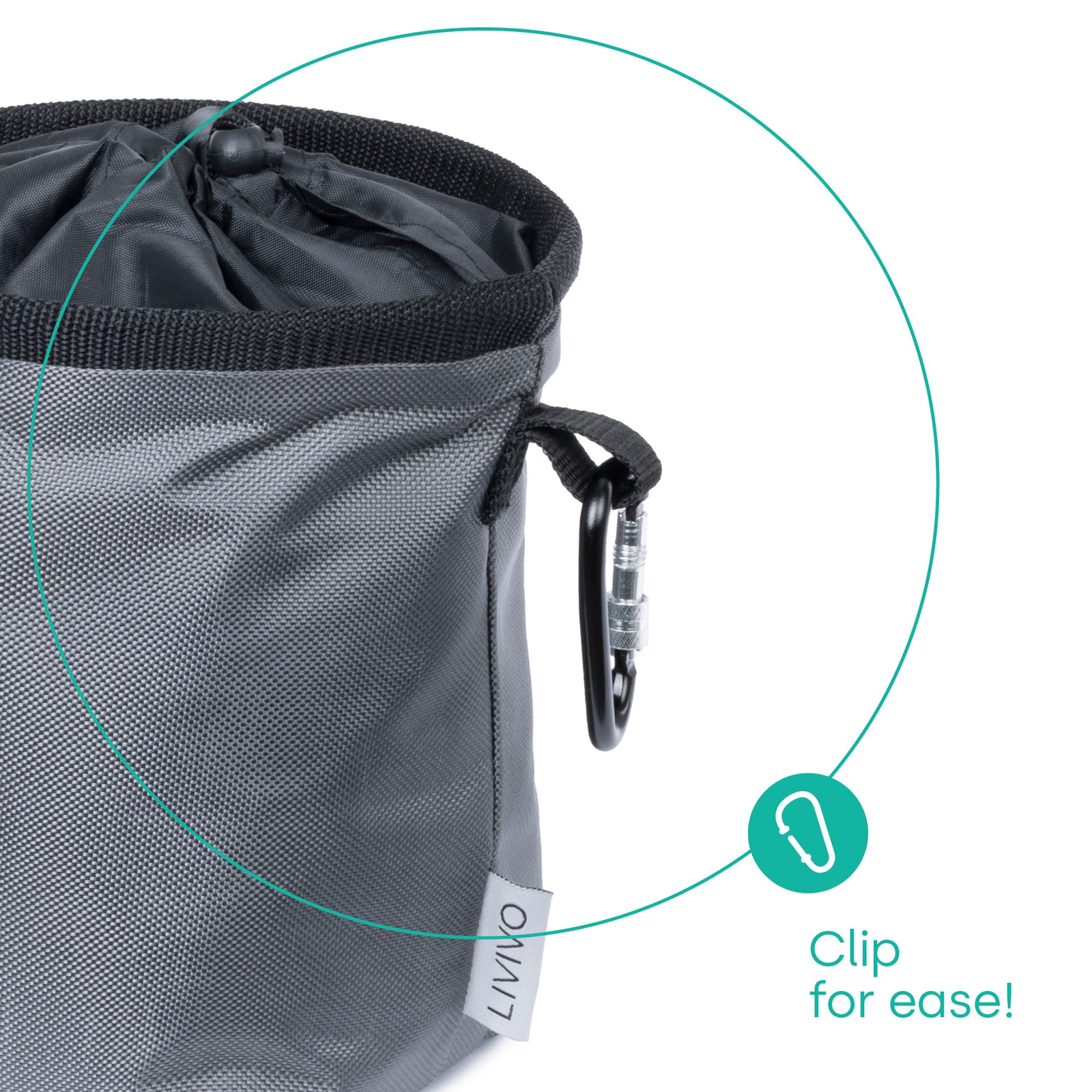 Clothes Peg Bag With Carabiner