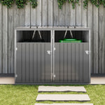 Breeins 5x4 Ft Metal Double Bin Storage Shed