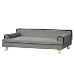 Dog Sofa W/ Legs, Water-resistant Fabric For Large, Medium Dogs | Gray