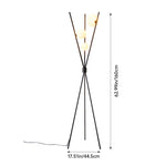 Breeins Metal Tripod Standing Floor Lamp With Plastic Lampshade