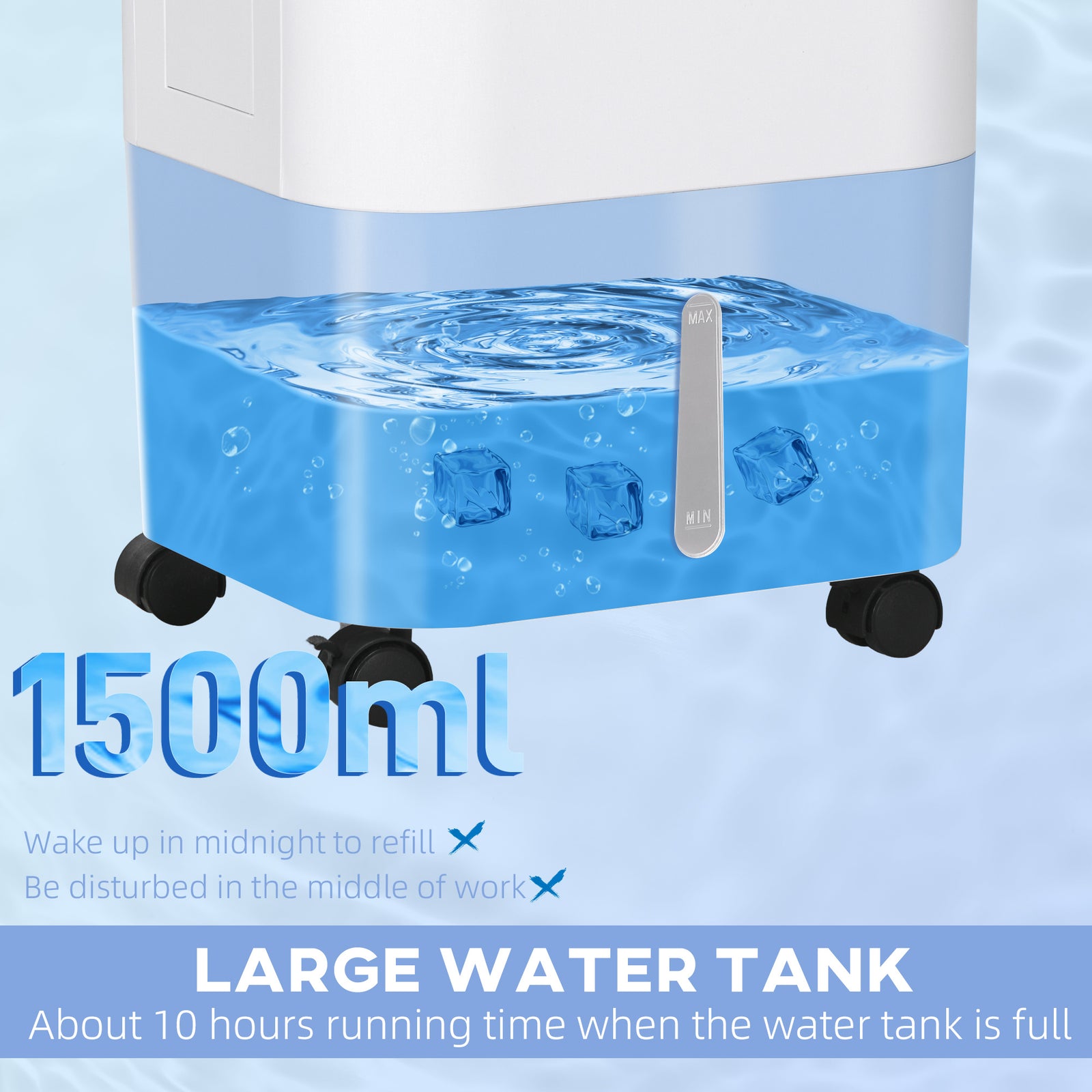 Portable Air Cooler With Humidifier, Remote, Oscillation