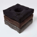 Faux Suede Coccyx Armchair Cushion | 50cm x 50cm | Grey