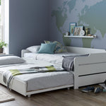 Copella Guest Bed With Trundle With Pocket Mattress | Single | White