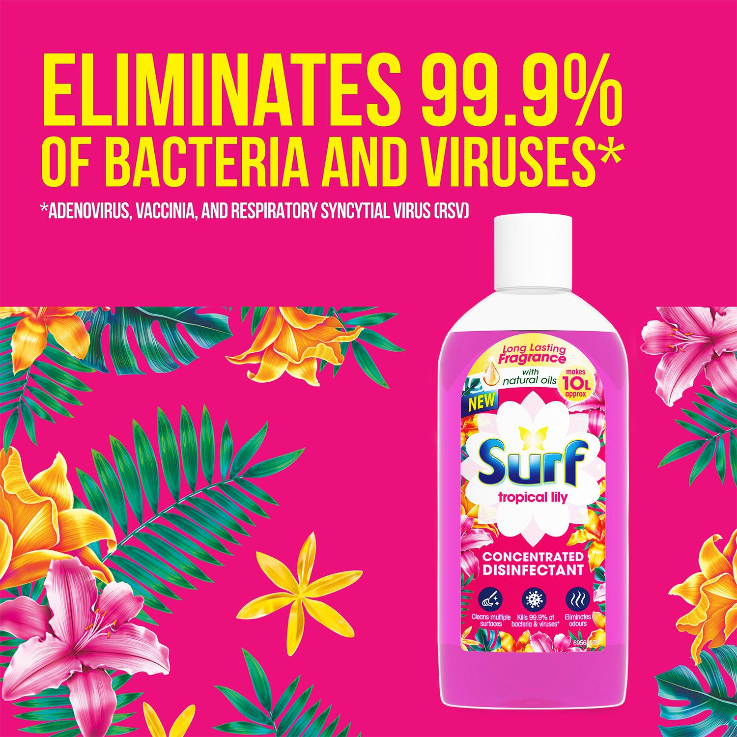 Concentrated Disinfectant Tropical Lily Multi-purpose Cleaner, 240ml, 6pk