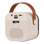 Portable Karaoke Speaker With Two Wireless Microphones And Rgb Lights | White