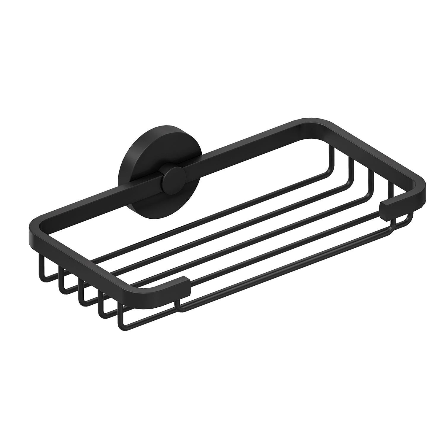 Shower Caddy Basket, 20cm, Matt Black, Anti-corrosion, Start Collection