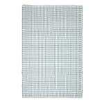 Cotton Gingham Check Rug Hand Woven | 170cm | Blue