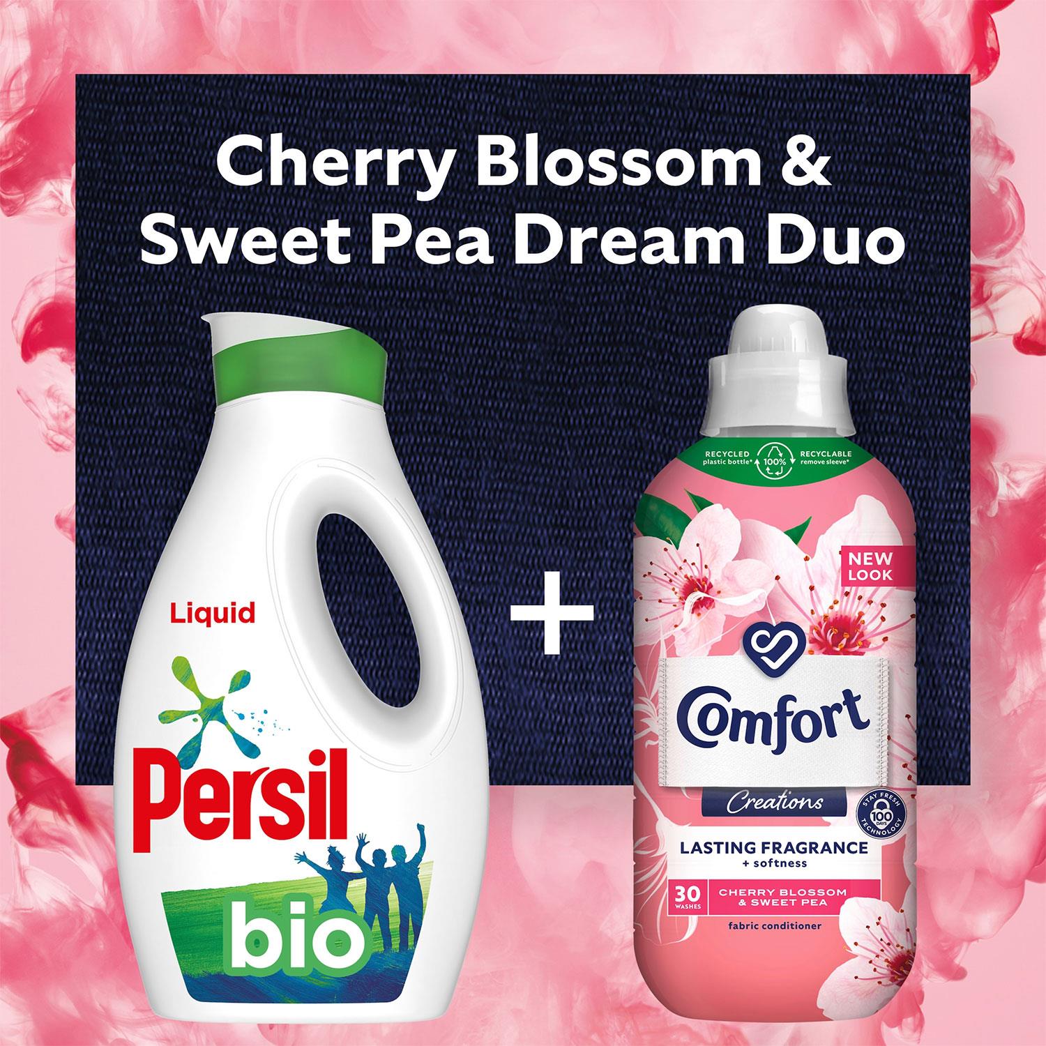 Fabric Conditioner Cherry Blossom & Sweet Pea 900ml 30 Washes | Set of 4